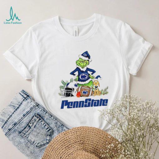 Penn State Lions Grinch and Max dog funny Christmas shirt