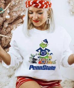 Penn State Lions Grinch and Max dog funny Christmas shirt