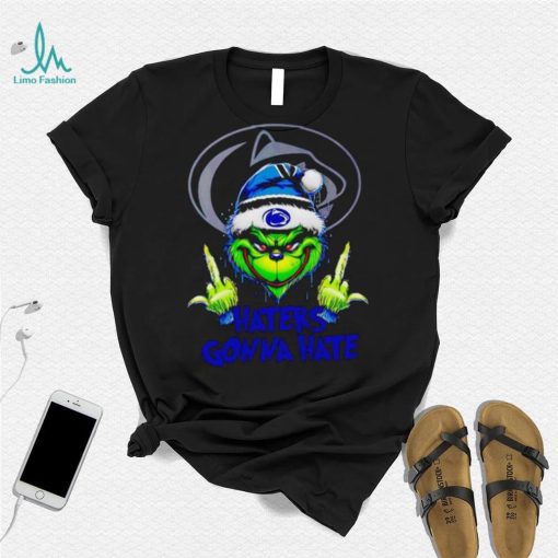 Penn State Nittany Lions Grinch middle finger haters gonna hate shirt