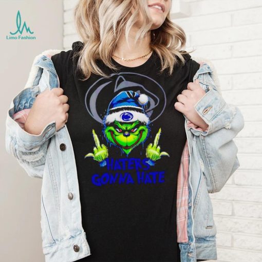 Penn State Nittany Lions Grinch middle finger haters gonna hate shirt