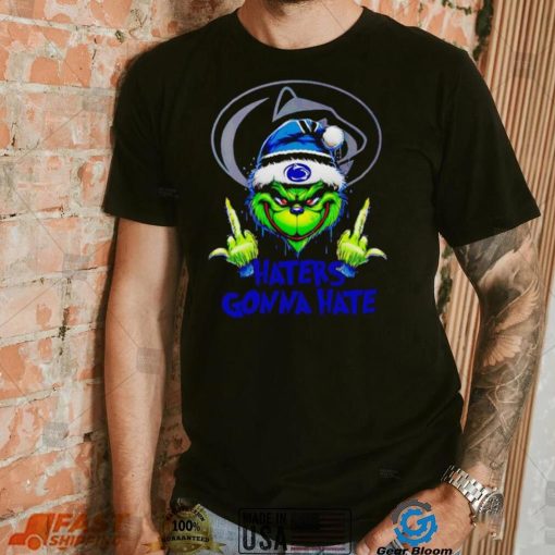 Penn State Nittany Lions Grinch middle finger haters gonna hate shirt
