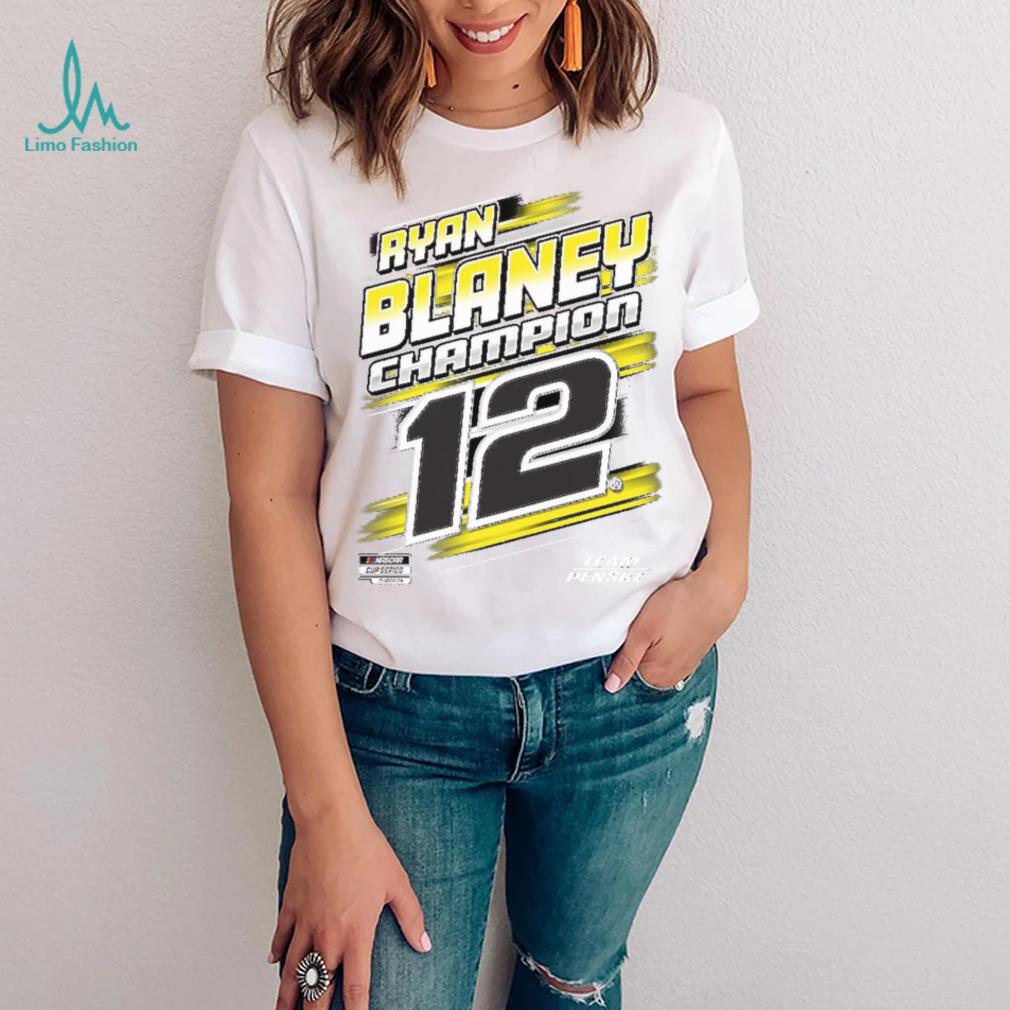 Penske Heather Charcoal Ryan Blaney 2023 NASCAR Cup Series Champion Trophy T Shirt Penske Heather Charcoal Ryan Blaney 2023 NASCAR Cup Series Champion Trophy T Shirt