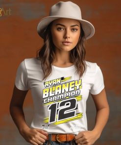 Penske Heather Charcoal Ryan Blaney 2023 NASCAR Cup Series Champion Trophy T Shirt