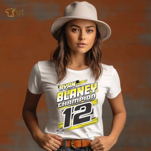 Penske Heather Charcoal Ryan Blaney 2023 NASCAR Cup Series Champion Trophy T Shirt