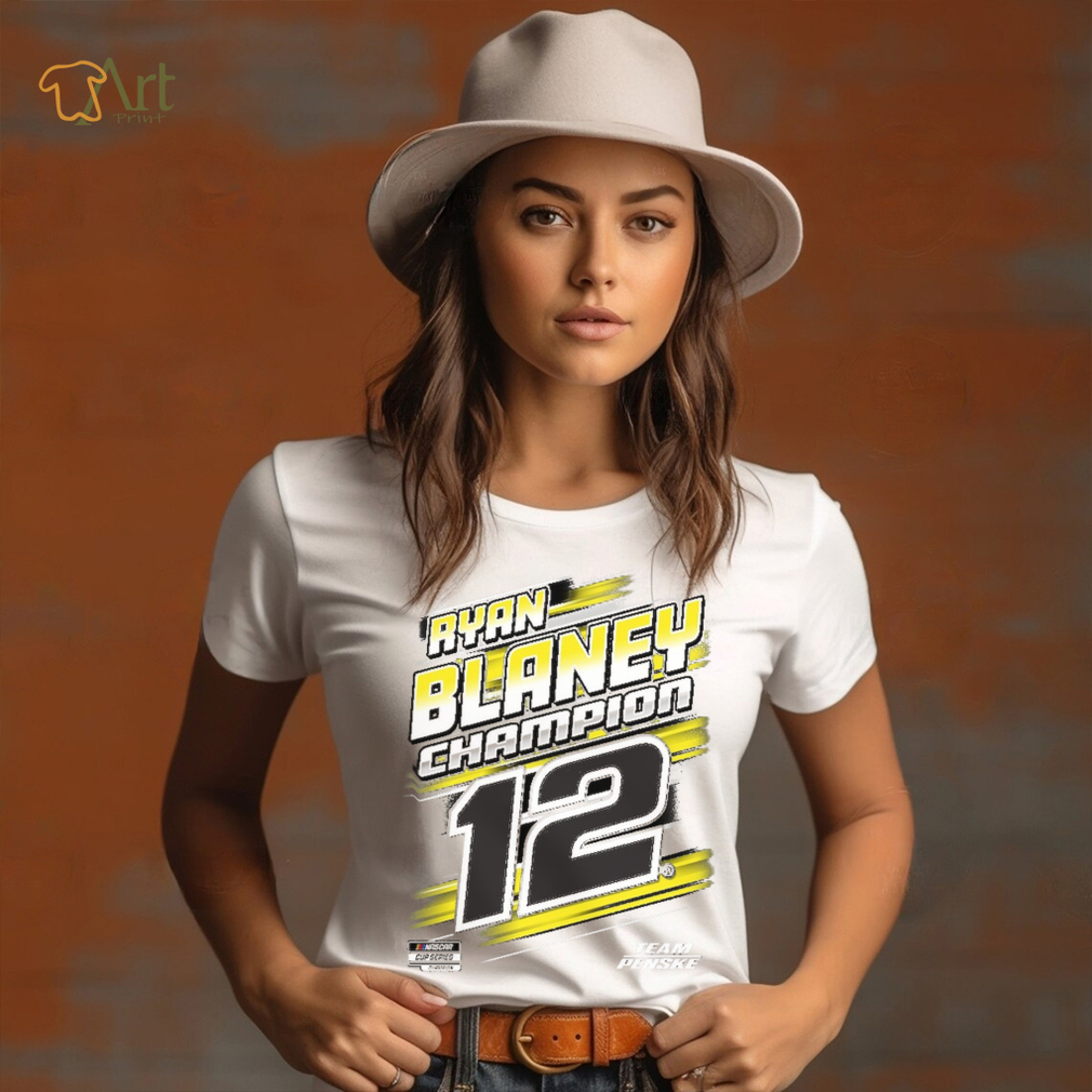 Penske Heather Charcoal Ryan Blaney 2023 NASCAR Cup Series Champion Trophy T Shirt Penske Heather Charcoal Ryan Blaney 2023 NASCAR Cup Series Champion Trophy T Shirt