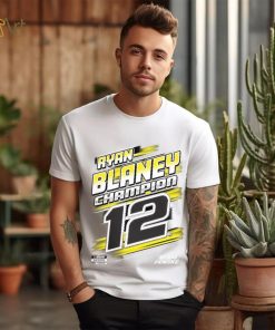 Penske Heather Charcoal Ryan Blaney 2023 NASCAR Cup Series Champion Trophy T Shirt