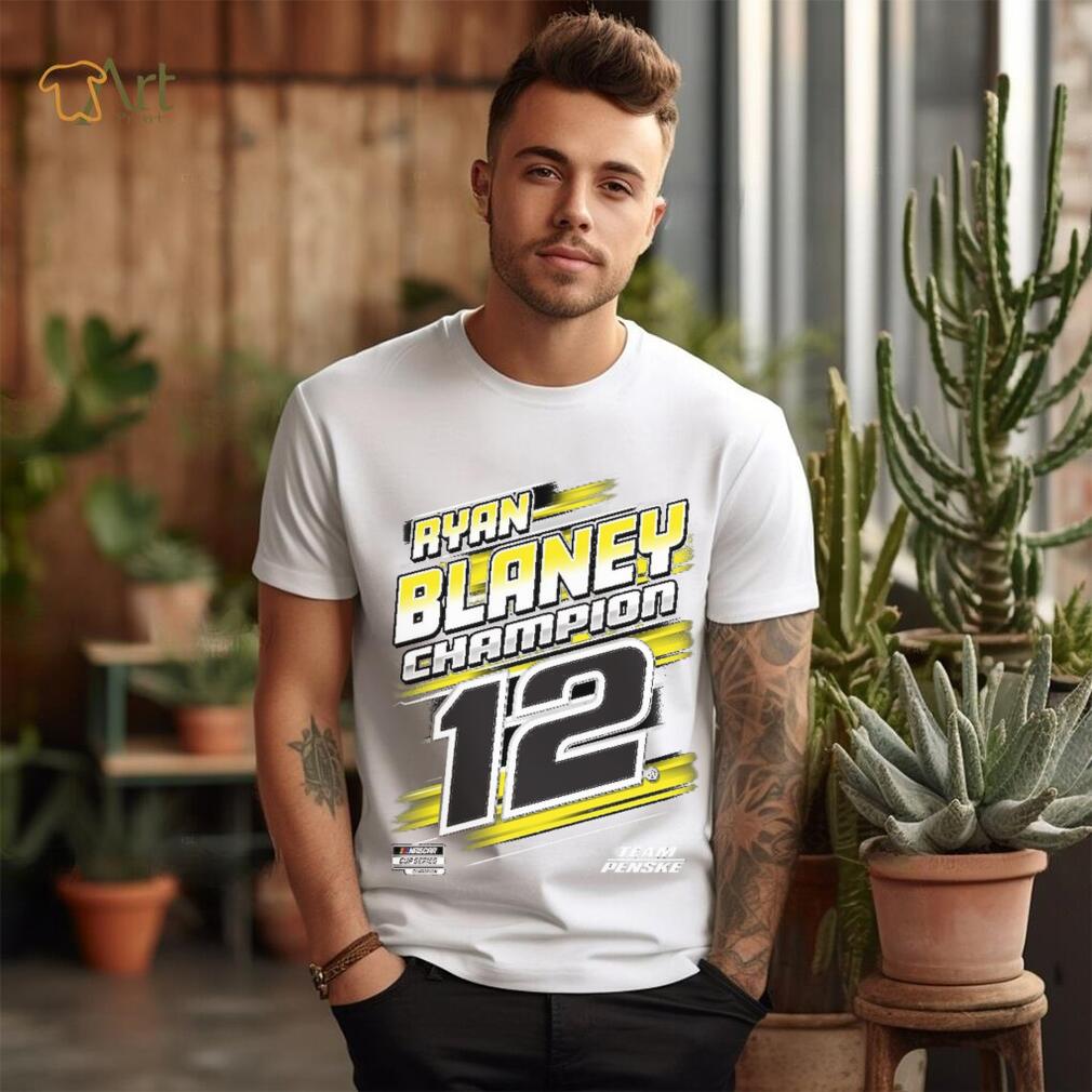 Penske Heather Charcoal Ryan Blaney 2023 NASCAR Cup Series Champion Trophy T Shirt Penske Heather Charcoal Ryan Blaney 2023 NASCAR Cup Series Champion Trophy T Shirt