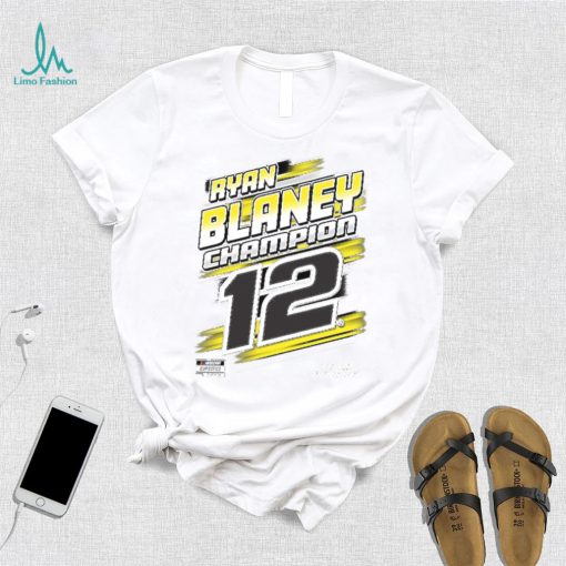 Penske Heather Charcoal Ryan Blaney 2023 NASCAR Cup Series Champion Trophy T Shirt