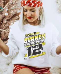 Penske Heather Charcoal Ryan Blaney 2023 NASCAR Cup Series Champion Trophy T Shirt