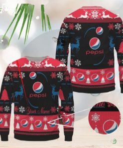 Pepsi All Over Printed Ugly Sweater Uniform Sweater Party Gift Custom Name