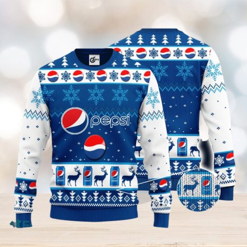 Pepsi Snowflake Pattern Ugly Christmas Sweater Gift For Christmas