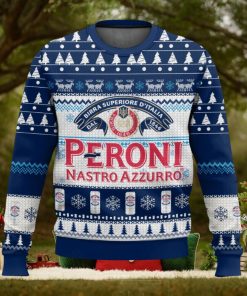 Peroni Nastro Azzurro Ugly Christmas Sweater 2023 Christmas Gift 3D Sweater