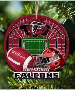 Personalized Atlanta Falcons Ornament NFL Stadium Your Name