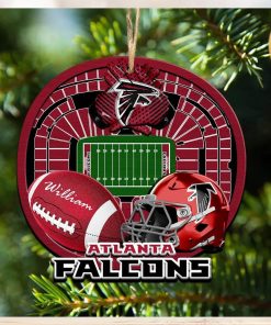 Personalized Atlanta Falcons Ornament NFL Stadium Your Name