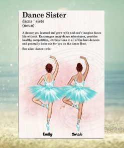 Personalized Ballerina Bestie Canvas Prints Gift For Besties Ballet Dance Sisters Definition