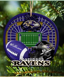 Personalized Baltimore Ravens Ornament NFL Stadium Your Name