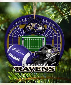 Personalized Baltimore Ravens Ornament NFL Stadium Your Name