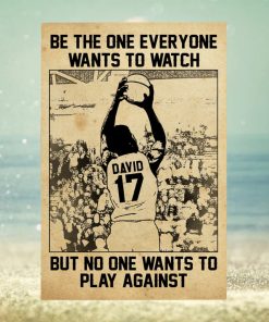 Personalized Basketball Player Poster Be The One Everyone Wants To Watch Vintage