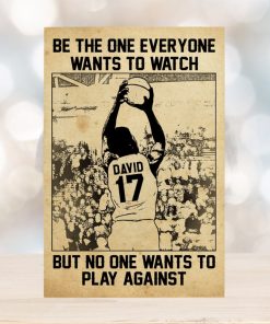 Personalized Basketball Player Poster Be The One Everyone Wants To Watch Vintage
