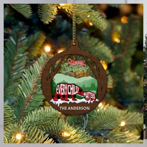Personalized Bear Every Child Matters Ornament Merry Christmas Ornament Xmas Decorations