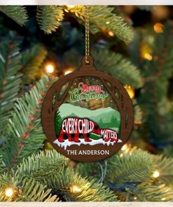 Personalized Bear Every Child Matters Ornament Merry Christmas Ornament Xmas Decorations