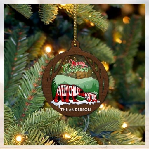 Personalized Bear Every Child Matters Ornament Merry Christmas Ornament Xmas Decorations