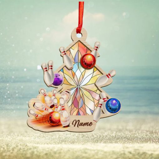 Personalized Bowling Christmas Tree Ornament