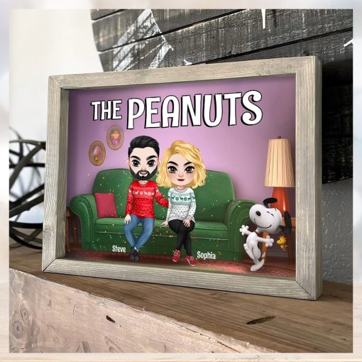 Personalized Couple Canvas, Christmas Gifts For Couple