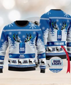 Personalized Deer Bud Light Ugly Sweater