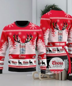 Personalized Deer Coors Light Christmas Sweater