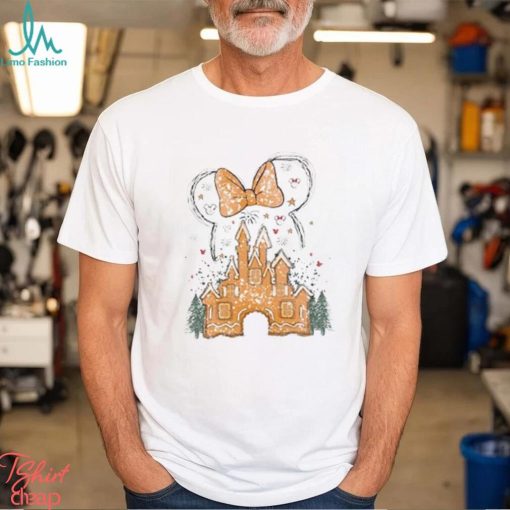 Personalized Disney Gingerbread Castle Shirt, Custom Disney Christmas Family Shirt