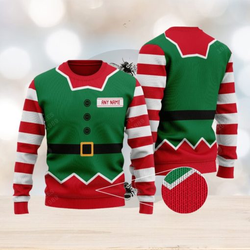 Personalized Elf 1 Knitted Christmas 3D Sweater Gift Holidays