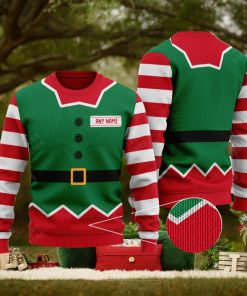 Personalized Elf 1 Knitted Christmas 3D Sweater Gift Holidays