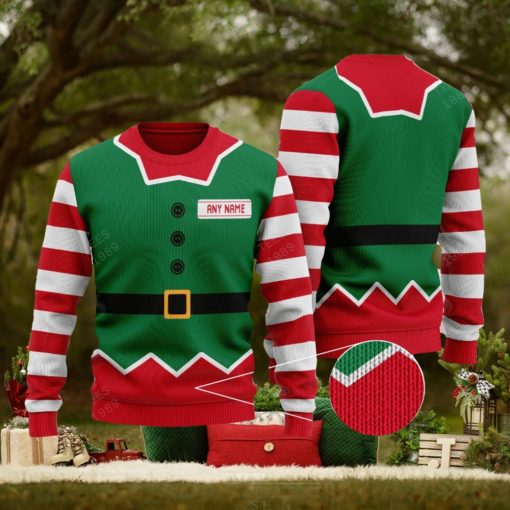 Personalized Elf 1 Knitted Christmas 3D Sweater Gift Holidays