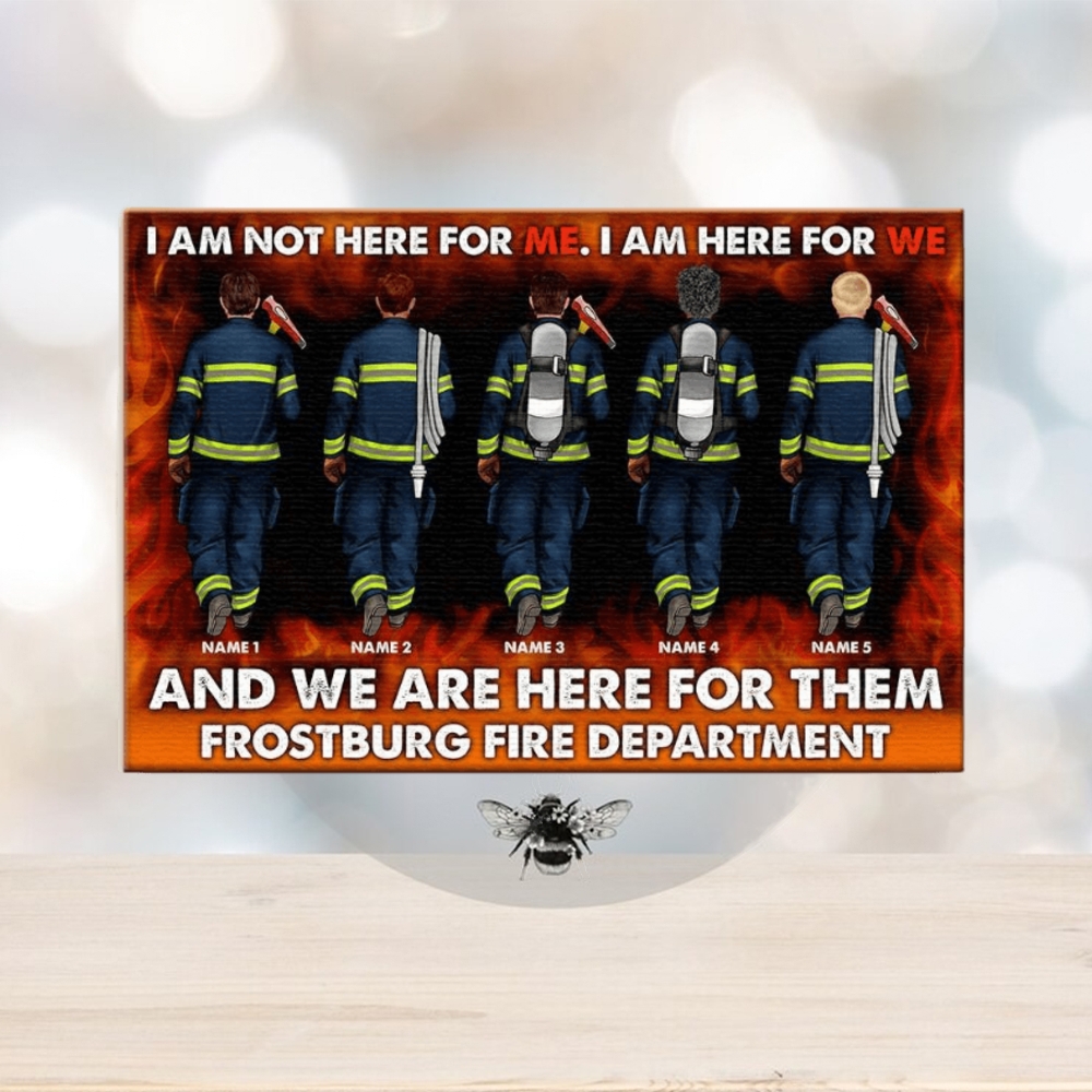 Personalized Firefighter Brother & Sister Poster I Am Not Here For Me, I Am Here For We Personalized Firefighter Brother & Sister Poster I Am Not Here For Me, I Am Here For We