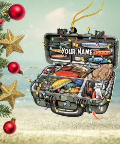 Personalized Fishing Tackle Box Acrylic Ornament