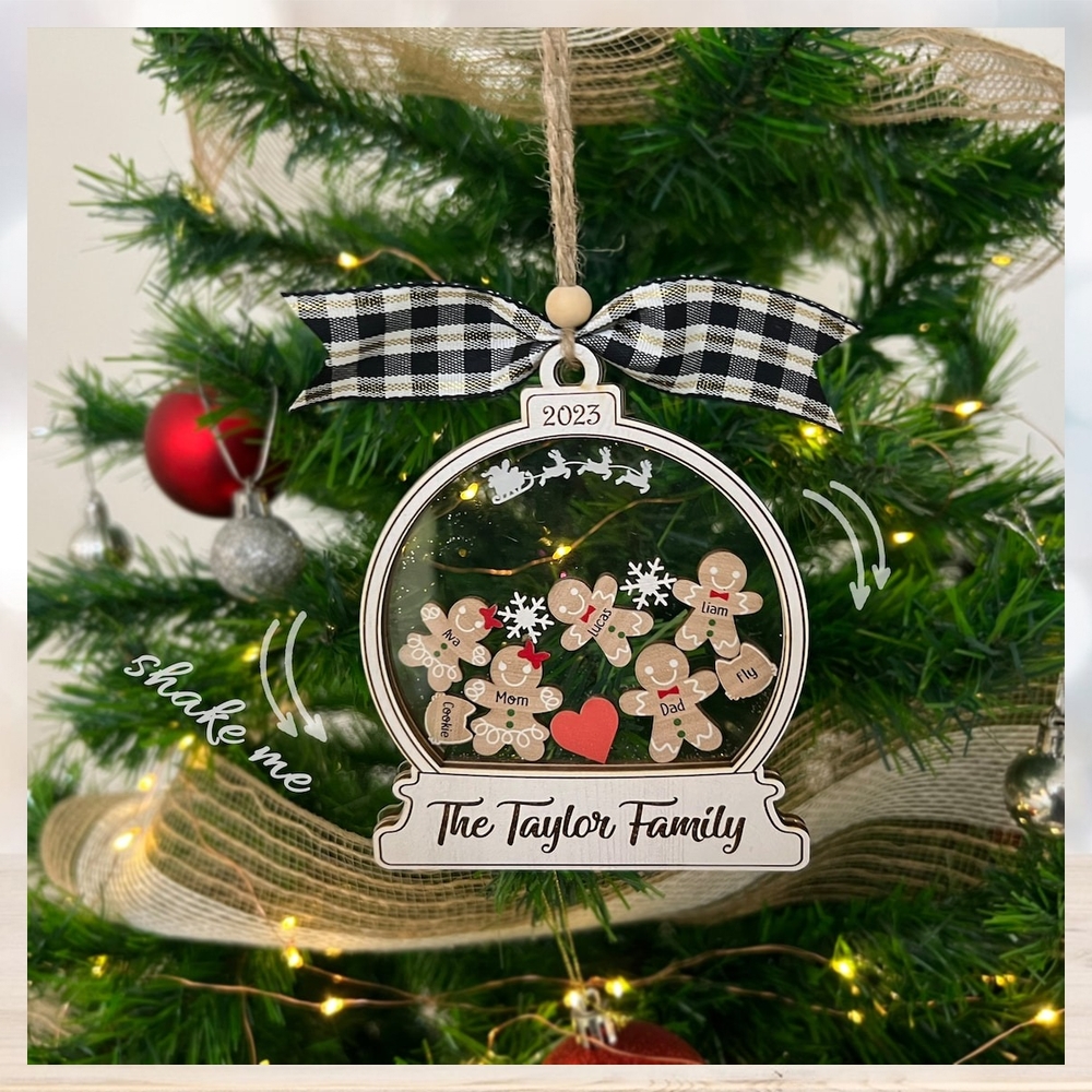 Unique Custom Family Christmas Tree Ornament 2023 
