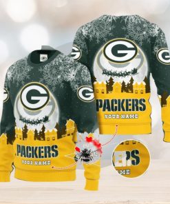 Personalized Green Bay Packers Ugly Christmas Sweater