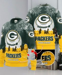 Personalized Green Bay Packers Ugly Christmas Sweater