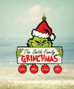 Personalized Grinch Ornament Grinchmas Ornament Grinch