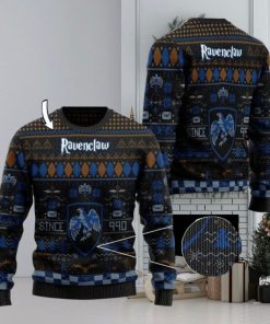 Personalized Harry Potter Ravenclaw Ugly Christmas Sweaters