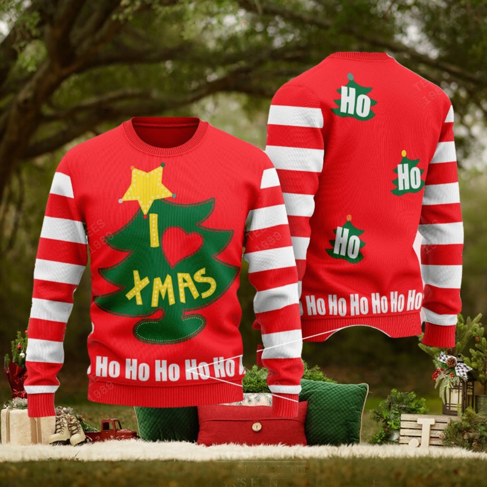 Shirt for Men Ugly 2023 Christmas Tee 3D Photo-Realistic Xmas