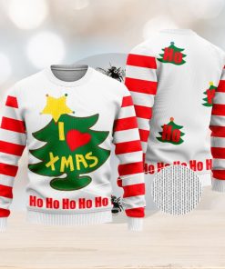 Personalized I love Xmas Ugly Christmas Sweater Gift Holidays