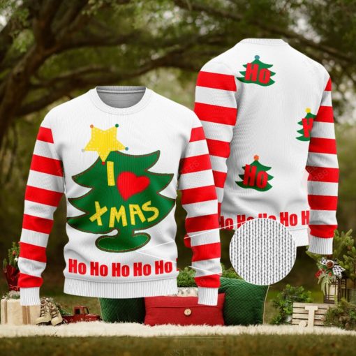 Personalized I love Xmas Ugly Christmas Sweater Gift Holidays