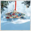 Personalized Disc Golf Women Christmas Ornament