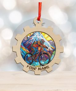 Personalized MTB Christmas Ornament