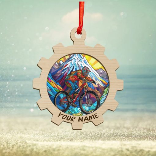 Personalized MTB Christmas Ornament