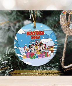 Personalized Mickey & Friends First 2023 Disneyland Trip, Disney Christmas Ornaments