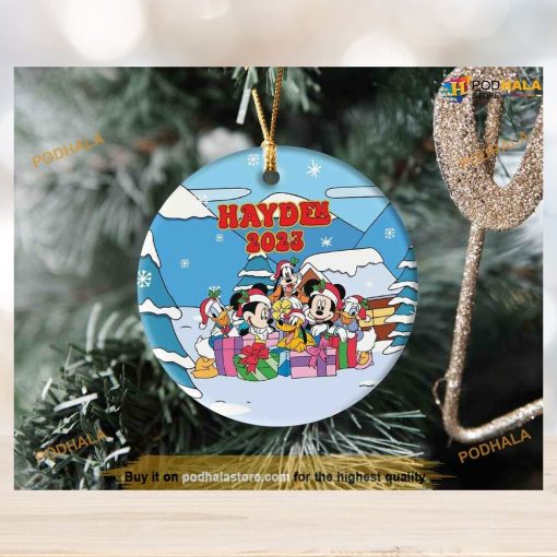 Personalized Mickey & Friends First 2023 Disneyland Trip, Disney Christmas Ornaments