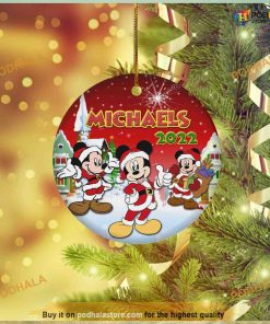 Personalized Mickey Mouse Christmas, Disney Christmas Tree Ornaments